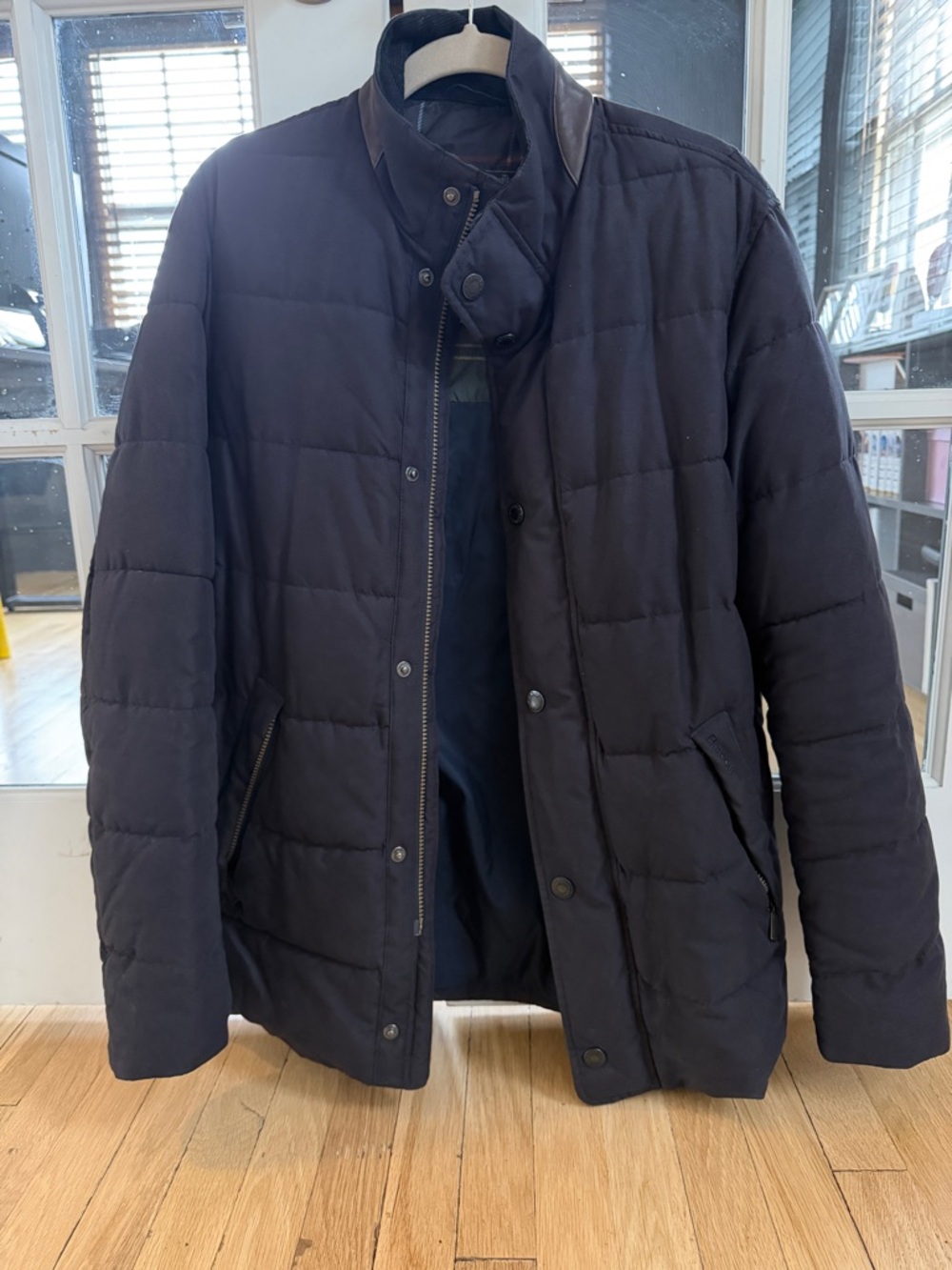 Barbour Navy Quilted Puffer Jacket